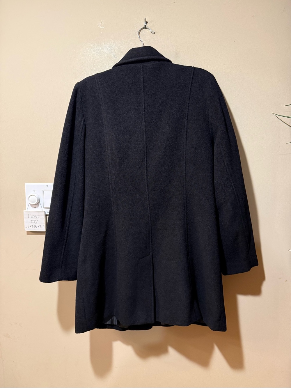 Denver Hayes Black Wool Coat - Picture 9 of 12